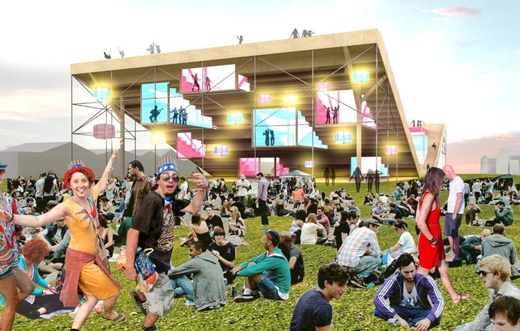 Stort. Vinderforslaget i Roskilde Festivals arkitektkonkurrence er skabt af to nordiske studerende. 