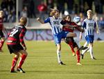 Esbjerg-fuser. Der blev gået til makronerne i Esbjerg, der dog trak nitten efter forlænget spilletid og straffesparkskonkurrence. 