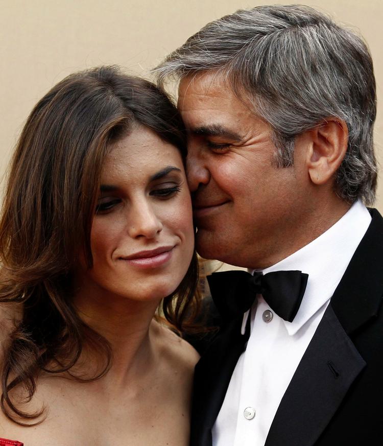 Clooney og Canalis til Oscar-festen sidste år. 