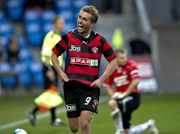 matchvinder. Et straffespark gjorde Jakob Poulsen til FC Midtjyllands matchvinder mod hans tidligere klub, Esbjerg. 