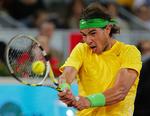 finaleklar. Rafael Nadal fra Spanien er videre til finalen i Madrid efter sejr mod Roger Federer. 