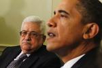 Planen. Obama (th.) skulle levere Netanyahu, så Abbas (tv.) kunne sende en fredsaftale til folkeafstemning, vinde stort og eliminere Hamas som modstander. 
