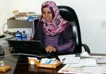 Hård kamp. Det var svært for staben på Yemen Times at acceptere en  kvindelig chefredaktør, men »nu har jeg bevist, at jeg kan«. 