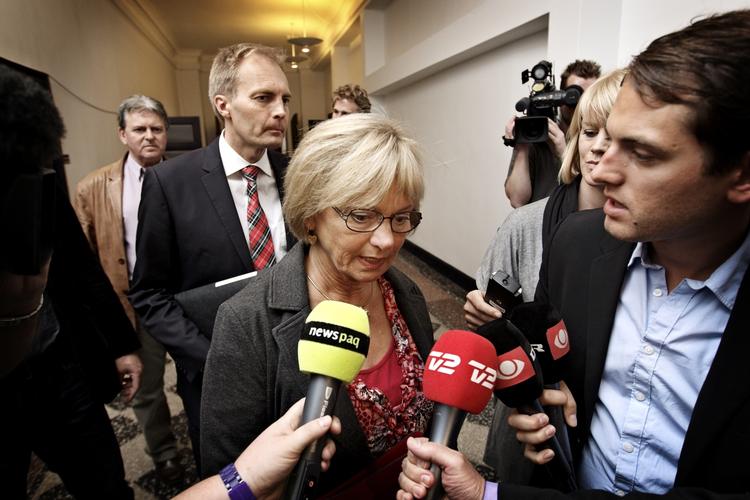 Danish People's Party Leader Pia Kjærsgaard  and Peter Skaarup. Archive. 