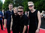 Kække. A Friend in London med forsanger Tim Schou i spidsen falder bestemt ikke i med tapetet i det tyske grandprix-land. 
