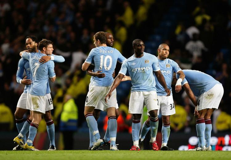 triumf. Ikke siden andenpladsen i 1976 er Manchester City sluttet bedre i denne sæson, da en plads mellem de fire bedste blev en realitet takket være 1-0-sejren over Tottenham. 