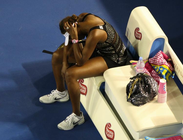 skadet. Sin seneste officielle kamp spillede Venus Williams i forbindelse med Australian Open i januar. 