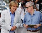 Åbningsfilm. Hovedrolleindehaver Owen Wilson og Woody Allen i forbindelse med visningen af 'Midnight in Paris' i Cannes. 