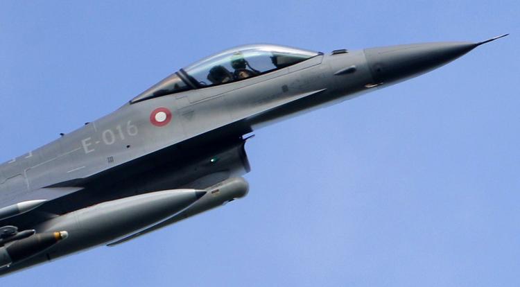 Bombe. Sprænghovedet vejer 1 ton og er af typen BLU-109. Flyvevåbnet bekræfter, at typen bliver brugt af de danske jagerfly, når de angriber bunkere og andre armerede strukturer. Også andre lande bruger sprænghovedet, men Politiken har land for land kunnet afkræfte, at de kan have stået bag angrebet. 