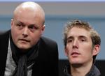 Sorg. Leopard Trek-chef Brian Nygaard  og Andy Schleck er begge hårdt mærkede efter Wouter Weulandts død. 