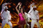 Bundplacering. Spanien undgik med nød og næppe at tabe Melodi Grand Prix. Lucia Perez blev tredjesidst. 