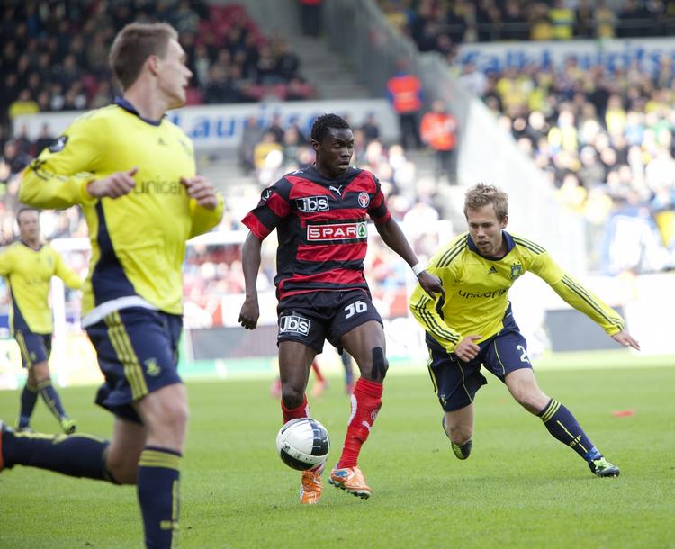 overmagt. I første halvleg var FCM klart bedre end Brøndby, der dog kom stærkt tilbage efter pausen. 