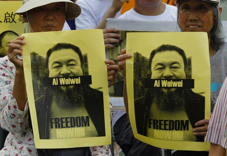 Uønsket. Ai Weiwei har siddet fænslet siden 3. april. 