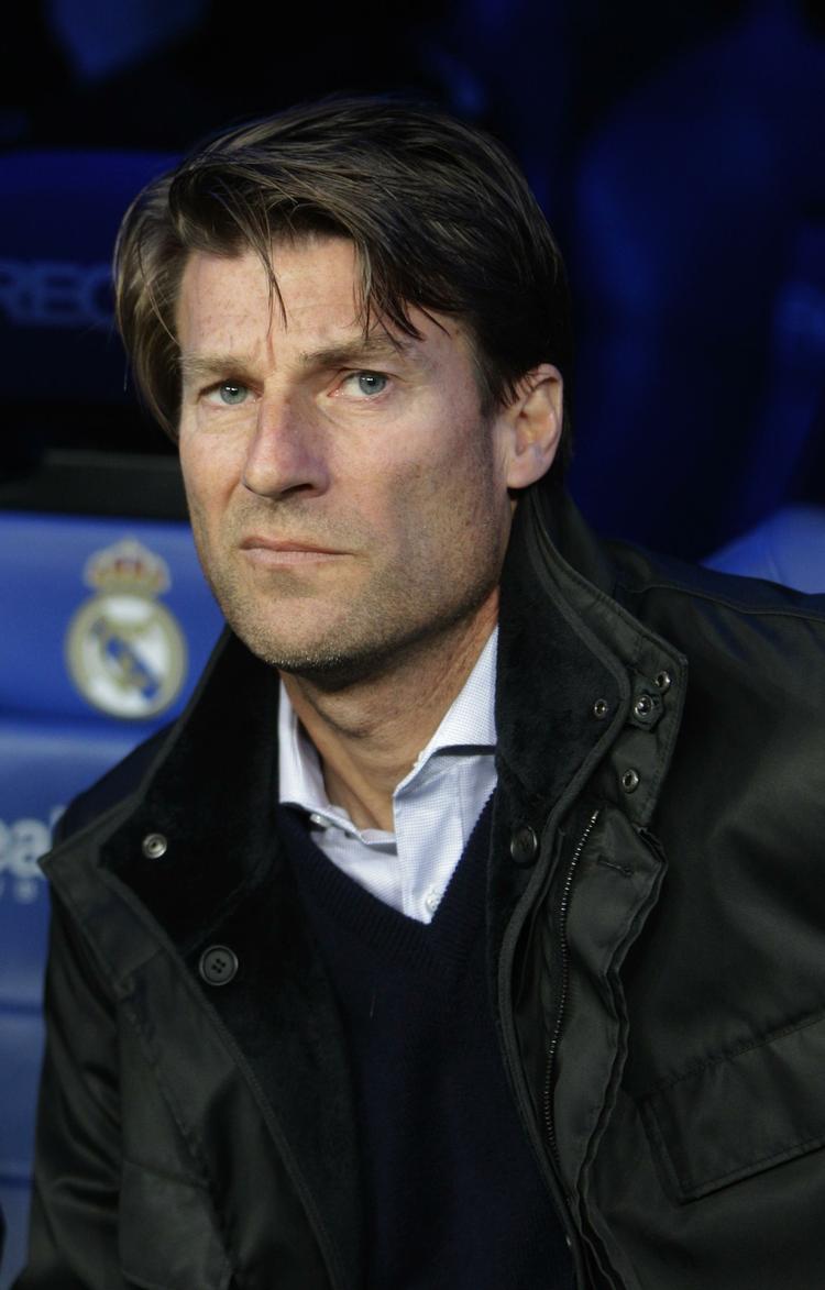 Michael Laudrup på Bernabeu inden hans eget hold Mallorca spillede mod Real Madrid 23. januar. 