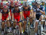 aflyst. Levi Leipheimer (tv) beklager over for cykelentusiasterne, at det ikke har været muligt at gennemføre første etape af Tour of California. 