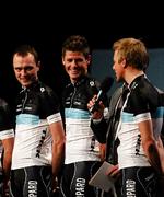 tempo. Jacob Fuglsang (midt) kørte en fin enkeltstart i Tour of California, hvor den amerikanske veteran Chris Horner er nummer et samlet. 