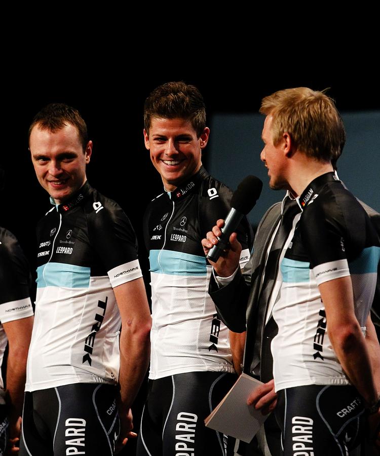 tempo. Jacob Fuglsang (midt) kørte en fin enkeltstart i Tour of California, hvor den amerikanske veteran Chris Horner er nummer et samlet. 