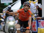 etapevinder. Alberto Contadors landsmand Mikel Nieve vandt 15. etape. 