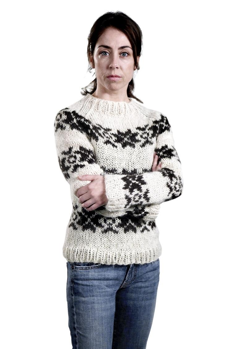 Sweateren. Sofie Gråbøl er næppe trukket i sweateren ved aftenens prisuddeling i London. Men sådan her kender briterne hende nok bedst. 