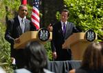 Partnere. USA's præsident Barack Obama var i dag på besøg hos sin britiske kollega, premierminister David Cameron. 