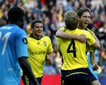 1-0. Med Clarence Goodson som målscorer var Brøndby på sejrskurs i 70 minutter af kampen mod FC Nordsjælland. 