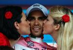 Kys-kys. Alberto Contador og hans holdkammerater mistede ikke på noget tidspunkt kontrollen over situationen. 