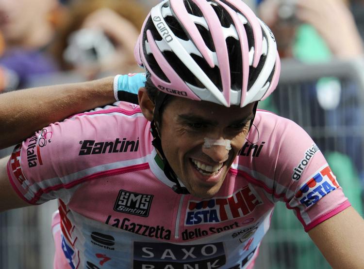 Storsindet. Saxo Bank-SunGards spanske superstjerne Alberto Contador. 