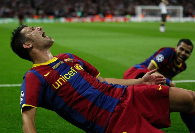 3-1. Da David Villa scorede til 3-1 var finalen reelt afgjort. 