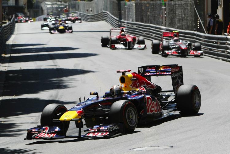 Verdensmester. Sebastian Vettel var bedst til at styre raceren igennem Monte Carlos smalle gader. 