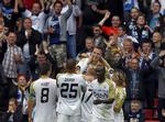 slut. Jesper Grønkjær sluttede karrieren for FC København med et flot mål mod spillerens gamle klub, AaB. 