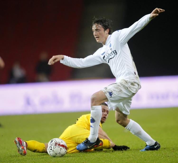 teenager. 19-årige Thomas Delaney fik chancen mod Horsens i aftes og har nu spillet 25 officielle kampe for FCK. 
