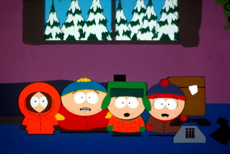 MUHAMMEDTEGNINGER. South Park blev mødt af trusler, da Muhammed optrådte i den stærkt satiriske tegnefilm. 