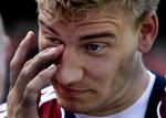 Kampklar. Bendtner føler sig i fin form før kampen mod Island på lørdag. På trods af stort set ingen spilletid hos Arsenal på det sidste. 