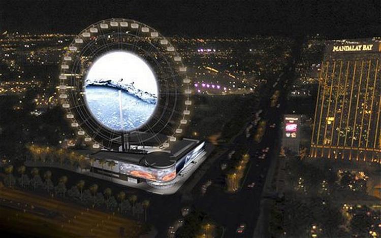 STØRST. Alting skal være større i Las Vegas - også et pariserhjul a la London Eye. 