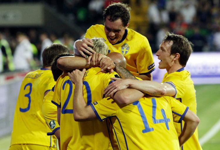 Scoring. Svensk jubel mod Moldova. 