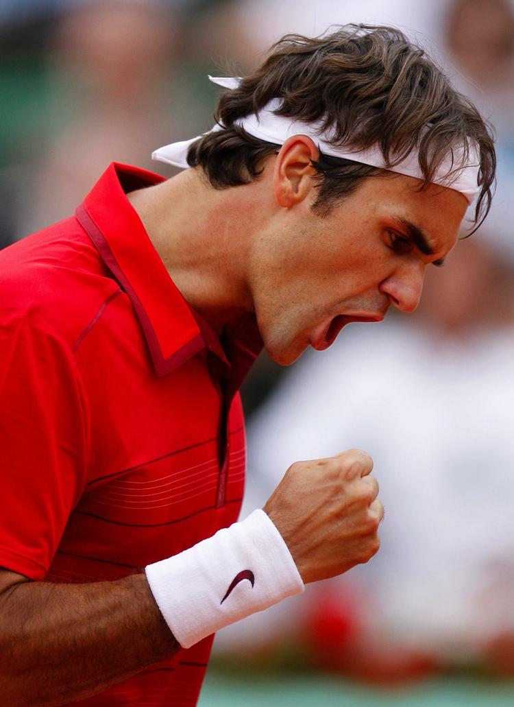 Jubel. Federer lige en tand skarpere. 