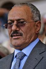 Sårett. Præsident Saleh blev såret ved angrebet. 