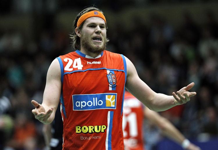 skade. AG København og Mikkel Hansen tabte holdets første kamp i sæsonen til Nordsjælland Håndbold. 