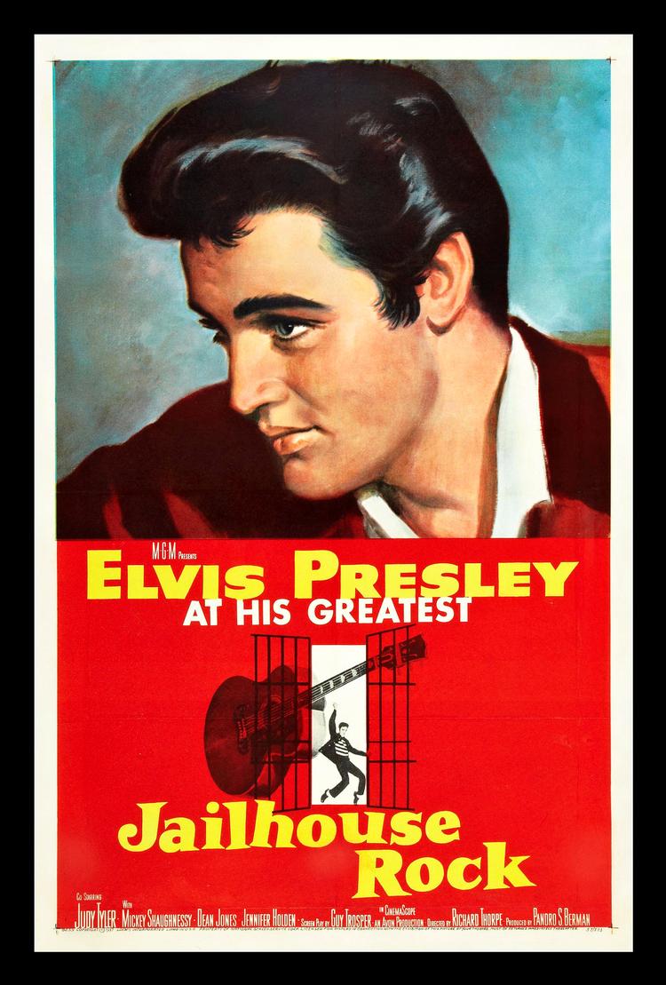 Samlermani. Blandt de 11.000 filmplakater er der denne 'Jailhouse Rock'. 