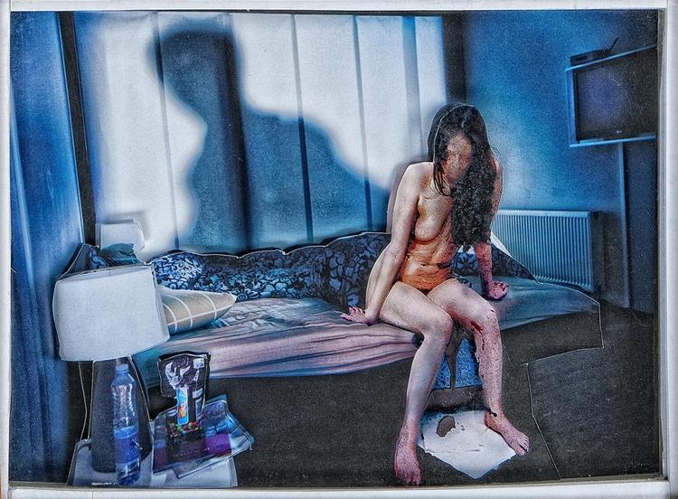 Portræt. Den danske mester af det iscenesatte portrætfotografi Per Morten Abrahamsen har kastet sig ud i kunstfotografiet og udstiller en række nye værker i 'Monkeys and Layers' på Hans Alf Gallery i forbindelse med Copenhagen Photo Festival. Foto: Hans Alf Gallery. 