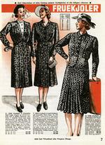 Fruekjoler. Daells Varehuskatalog anno 1958. I det efterfølgende årti slog danske modeskabere igennem internationalt. Foto fra bogen: Nationalmuseet 