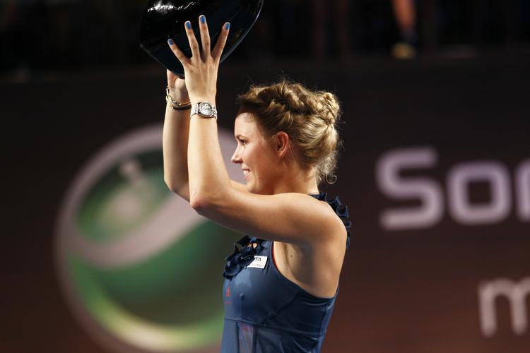 Succes. For andet år i træk kunne Caroline Wozniacki løfte trofæet ved WTA-turneringen i Farum. 