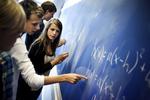 Udvalgte. Kun de bedste af de bedste elever i matematik fra Køge Private Realskole fik lov til at prøve kræfter med eksamen for 2. g i gymnasiet, og de klarede alle prøven. 