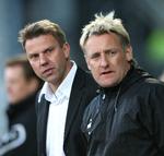 Søren Frederiksen er den nye chef i Viborg efterfyringen af  Hans Eklund (bagerst) tidligere i denne uge. Arkivfoto. 