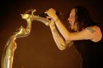 Korn. Fredag aften spiller Korn på metalfestivalen Copenhell. Korn tilhører genren Nu Metal – også kendt som aggro-metal – en genre domineret af produceren Ross Robinson, som ud over Korn har arbejdet med bl.a. Limp Bizkit. Og den nørdede viden, du lige har læst, kan du finde meget mere af på Map of Metal. 