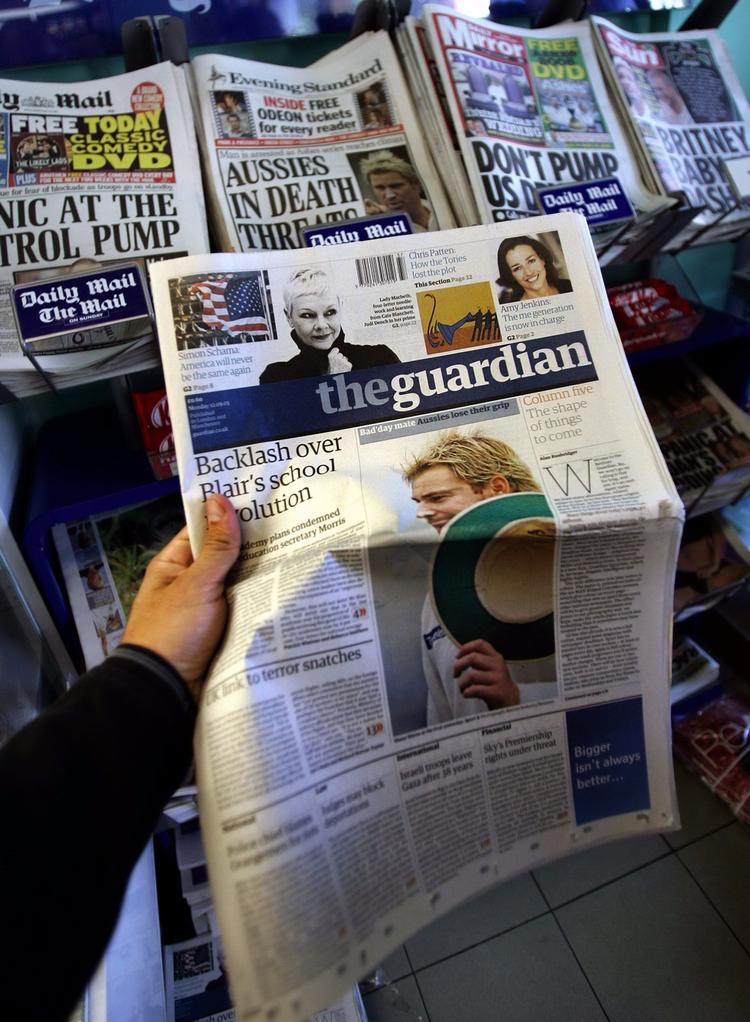 Slut. I en ikke alt for nær fremtid vil briterne kun kunne læse The Guardian på nettet. 