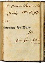 Signeret. Førsteudgaven af Andersens 'Eventyr fortalte for Børn' er dedikeret forfatterens kunstnerven August Bournonvilles datter, Augusta. 