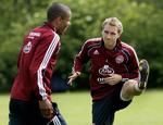 Forberedelse. Det danske U-21 landshold under træningen. 