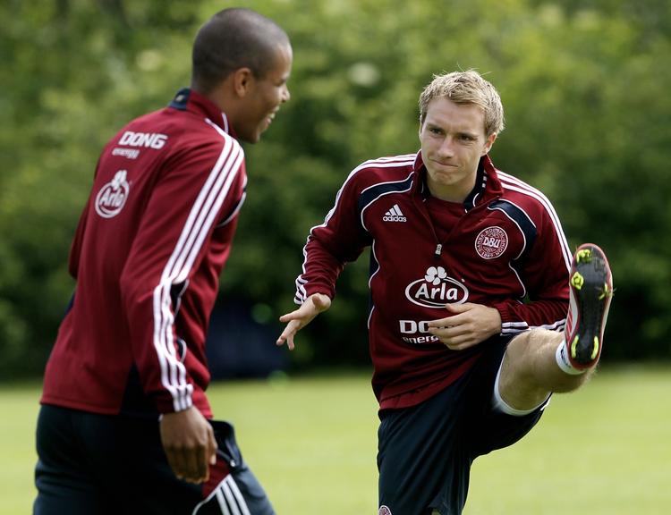 Forberedelse. Det danske U-21 landshold under træningen. 