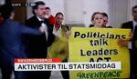 Aktivister fra Greenpeace afbryder statsmiddag